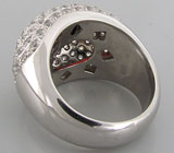 Высокое кольцо из коллекции «Sunshine» с гранатом Серебро 925