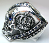 Перстень "Коронованный Череп Пирата" Серебро 925