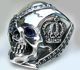Перстень "Коронованный Череп Пирата" Серебро 925