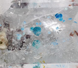"Медузный" кварц с голубым гилалитом 2,91 карат 