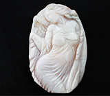 Камея-подвеска «Ангел» из цельного агата 83,4 грамм 
