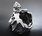 Массивный серебряный перстень «Дракон» Серебро 925