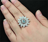 Чудесное серебряное кольцо с топазом Серебро 925