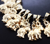 Скульптурная золотая подвеска «Символ Нового Года»! Эксклюзивный подарок Золото