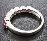 Замечательный серебряный комплект с розовыми турмалинами Серебро 925