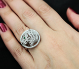 Оригинальное серебряное кольцо «Тигр»