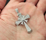 Оригинальный серебряный кулон-крест Серебро 925