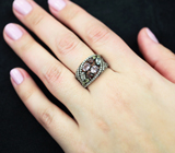 Чудесное серебряное кольцо с самоцветами Серебро 925