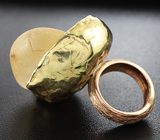 Серебряное кольцо с необработанным цитрином Серебро 925