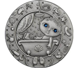Серебряная арт-монета «Водолей» Серебро 925