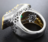 Серебряное кольцо с изумрудом Серебро 925