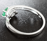 Чудесное серебряное кольцо с изумрудом Серебро 925