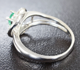 Прелестное серебряное кольцо с изумрудом