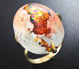 Золотое кольцо с роскошным мексиканским jelly опалом Золото
