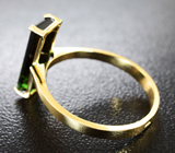 Золотое кольцо с зеленым турмалином 2,02 карат Золото