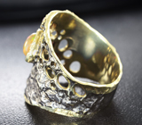 Серебряное кольцо с кристаллическим эфиопским опалом, мозамбикским и родолитами Серебро 925