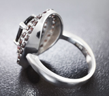 Эффектное серебряное кольцо с мозамбикскими гранатами Серебро 925