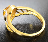 Элегантное серебряное кольцо с цитрином Серебро 925