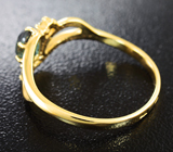 Золотое кольцо с уральским александритом 0,71 карат и бриллиантами Золото