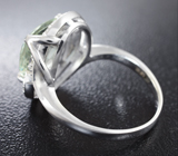 Серебряное кольцо с празиолитом Серебро 925