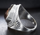 Серебряное кольцо с мексиканским «огненным» агатом Серебро 925