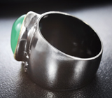 Серебряное кольцо с хризопразом и перидотами