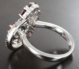 Шикарное серебряное кольцо с родолитами Серебро 925