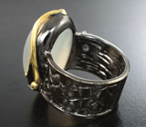 Серебряное кольцо с халцедоном 25+ карат и аметистом Серебро 925