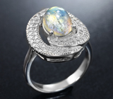 Чудесное серебряное кольцо с лабрадоритом Серебро 925