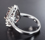 Замечательное серебряное кольцо с альмандинами гранатами Серебро 925