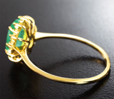 Золотое кольцо с уральскими изумрудами 1,4 карата Золото