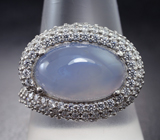 Изысканное серебряное кольцо с халцедоном