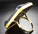 Массивное крупное золотое кольцо с друзой агата 71,92 карата Золото