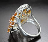 Серебряное кольцо с цитринами