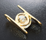Золотой кулон с крупным муассанитом бриллиантовой огранки 1,9 карата Золото