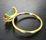 Золотое кольцо с полихромным турмалином 3,97 карата