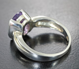 Стильное серебряное кольцо с аметистом