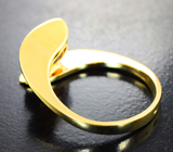 Золотое кольцо с ярким медовым цирконом высокой чистоты 4,23 карата Золото