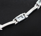 Оригинальный серебряный браслет с бесцветными топазами Серебро 925