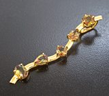 Золотой кулон с полихромными андалузитами различных огранок 2,61 карата Золото