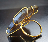 Крупное золотое кольцо с контрастным петерситом 46,7 карата Золото