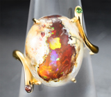 Кольцо с мексиканским jelly опалом 9,84 карата Золото