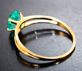 Кольцо с уральским изумрудом 1,47 карата  Золото