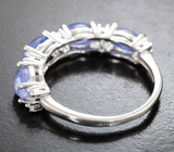 Серебряное кольцо с танзанитами
