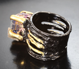 Серебряное кольцо с кристаллами висмута Серебро 925