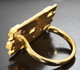 Стильное серебряное кольцо с аметистами и голубыми топазами Серебро 925
