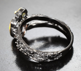 Серебряное кольцо с кристаллическим эфиопским опалом и перидотом Серебро 925
