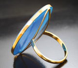 Крупное золотое кольцо с агатовой камеей на халцедоне 20,95 карата