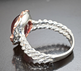 Серебряное кольцо с крупным сапфиром 9,66 карата