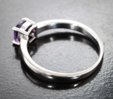 Изящное серебряное кольцо с уругвайским аметистом